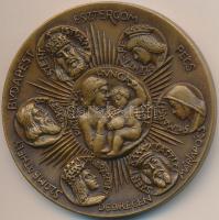 Tóth Sándor (1933-) 1991. "II. János Pál pápa Magyarországon" Br emlékérem tokban (65mm) T...