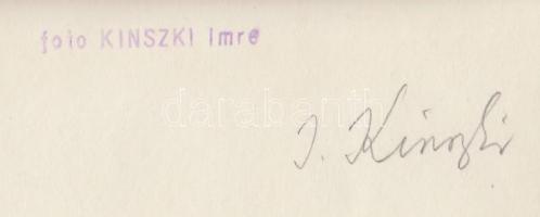 cca 1938 Kinszki Imre (1901-1945): Irtsuk a cserebogarat, pecséttel jelzett, aláírt vintage fotó, 18...