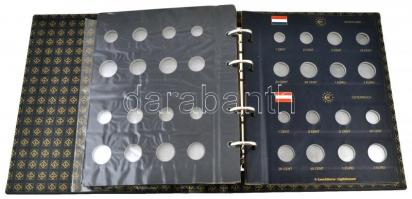 Üres Euro érmegyűjtő album 12 ország érméi számára, 6 berakólappal