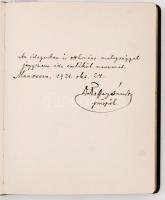 cca 1917-1922 Korabeli emlékkönyv sok érdekes ember beírásával pl.: Ringer Erzsébet (1903-) festőműv...