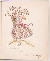 cca 1917-1922 Korabeli emlékkönyv sok érdekes ember beírásával pl.: Ringer Erzsébet (1903-) festőműv...