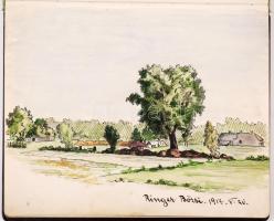 cca 1917-1922 Korabeli emlékkönyv sok érdekes ember beírásával pl.: Ringer Erzsébet (1903-) festőműv...