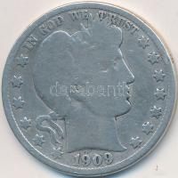 Amerikai Egyesült Államok 1909S 1/2$ Ag "Barber" T:3
USA 1909S 1/2 Dollar Ag "Barber&...