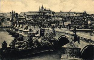 Praha, Prague - 19 db háború előtti képeslap érdekességekkel; vegyes minőség / 19 pre-1945 postcards...