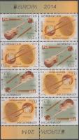 Europa CEPT Hangszerek bélyegfüzet lap, Europa CEPT Instruments stampbooklet sheet