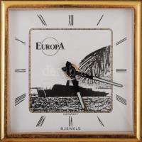 Europa Germany utazó óra, működőkepés, 8 köves, 8x7cm