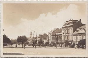 Marosvásárhely, Széchenyi tér, E. József üzlete / square, shops