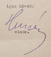 1931 Huszár Károly (1882-1941) korábban a második nemzetgyűlés alelnöke, majd miniszterelnök (1919. ...