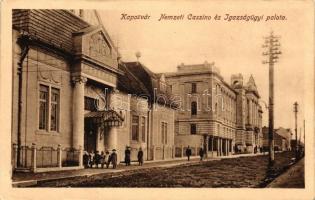 1916 Kaposvár, Nemzeti Casino és Igazságügyi palota; Hirsch Zsigmond kiadása