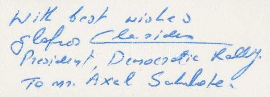 Gláfkosz Klirídisz (1919-2013), Ciprus ideiglenes (1974 július-december), majd negyedik rendes elnök...