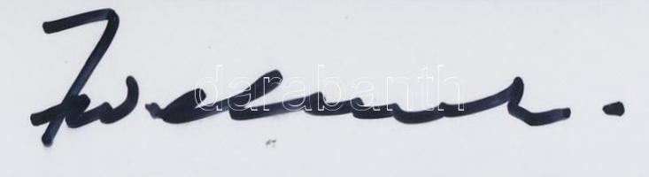 Frederik Willem de Klerk (1936- ) Dél-Afrika korábbi elnökének (1989-1994) aláírása őt magát ábrázol...