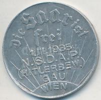 Német 3. Birodalom ~1938. "A Saar-vidék szabad 1935. III. 1. N.S.D.A.P. - HITLERBEW. Bécs / Dur...