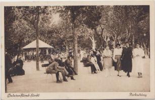 Balatonfüred-fürdő, park sétány