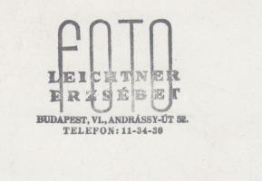 cca 1935 Leichtner Erzsébet vintage fotója Szentpál Olga tánccsoportjának tagjairól, pecséttel jelze...