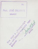 cca 1940 Dulovits Jenő: Áldás rátok! Pecséttel jelzett, aláírt, vintage fotóművészeti alkotás, 12x9 ...