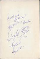 Muhammad Nagíb (1901-1984) az Egyiptomi Köztársaság első elnökének (1953-1954) aláírása őt ábrázoló ...