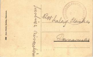 Dunamocs, Református templom és iskola, kiadja Zajos Mihály / Calvinist church and school