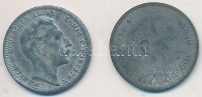 Német Birodalom 1910A 3M "II. Vilmos" Zn mini utánverete + Német 3. Birodalom 1937D 2M &qu...