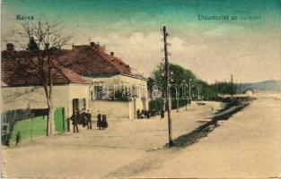 Karva, Kravany; Utcarészlet / street view, shop