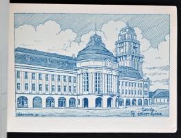 1920 Délvidék, Bánát-Bácska-Baranya nem lehet másé! Nem, nem, soha! 20 lapból álló képeslap füzet, k...