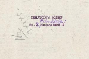 cca 1950 Tiszavölgyi József: Napköziben című vintage fotóművészeti alkotása, pecséttel jelzett, sark...
