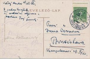 Nagymegyer, Velky Meder; Főtér, Weisz Albert kereskedése; a Haladás könyvnyomda kiadása / main squar...