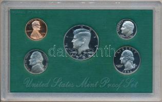 Amerikai Egyesült Államok 1994S 1c-1/2$ (5xklf) forgalmi sor dísztokban, tanúsítvánnyal T:PP
USA 199...