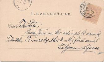 1899 Selmecbánya, Szentháromság szobor; kiadja Joerges  / Trinity statue