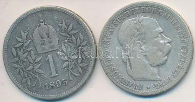Ausztria 1895-1903. 1K Ag "Ferenc József" (2x) T:2-,3
Austria 1895-1903. 1 Corona Ag &quot...