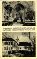 Várkony, Ősrégi templom, iskola; Foto Otto Brunner  / starodavny kostol so skolou / church, school