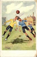 Football match, humour B.K.W.I. 228-2. s: Schönpflug (fl)