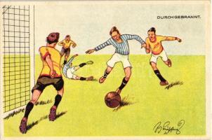 Durchgebrannt / Football match, humour B.K.W.I. 400-3. s: Schönpflug