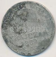 1869GYF 10kr Ag "Magyar Királyi Váltó Pénz" T:3,3-