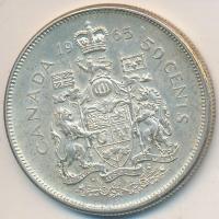 Kanada 1965. 50c Ag "II. Erzsébet" T:2
Canada 1965. 50 Cents Ag "Elizabeth II" C...
