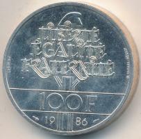 Franciaország 1986. 100Fr Ag "Szabadságszobor centenáriuma" piefort T:2
France 1986. 100 F...