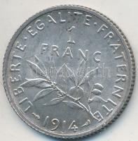Franciaország 1914. 1Fr Ag T:2
France 1914. 1 Franc Ag C:XF