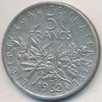 Franciaország 1962. 5Fr Ag T:2- patina
France 1962. 5 Francs Ag C:VF patina