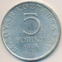 1948. 5Ft Ag "Petőfi" T:2,2-