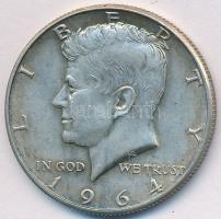 Amerikai Egyesült Államok 1964. 1/2$ Ag "Kennedy" T:2 USA 1964. 1/2 Dollar Ag "Kennedy" C:XF Krause KM#202