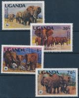 1983 WWF Afrikai elefánt sor Mi 361-364A