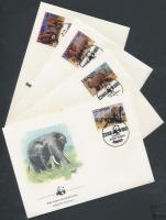 1983 WWF Afrikai elefánt sor Mi 361-364A 4 FDC