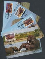 1983 WWF Afrikai elefánt sor Mi 361-364A 4 CM