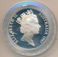 Ausztrália 1987. 10$ Ag "Új-Dél-Wales" eredeti tokban, tanúsítvánnyal T:PP ujjlenyomat
Aus...