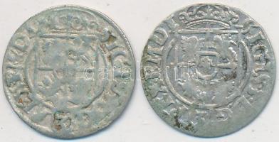 Lengyel Királyság 162?-1622. 3P Ag "III. Zsigmond" (2x) T:2-,3 Poland 162?-1622. 3 Polker Ag "Sigismund III" (2x) C:VF,F