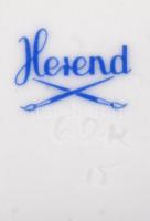 Herendi csipkebogyó mintás füles bonbonier, kézzel festett, jelzett, apró lepattanás a rózsán