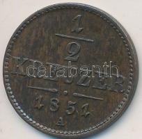 Ausztria 1851A 1/2Kr Cu T:1-,2 Austria 1851A 1/2 Kreuzer Cu C:AU,XF Krause KM#2181