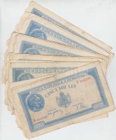 Románia 1943-1945. 5000L (20x) T:vegyes Romania 1943-1945. 5000 Lei (20x) C:mixed