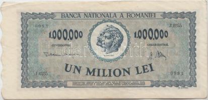 Románia 1947. 1.000.000L T:III Romania 1947. 1.000.000 Lei C:F