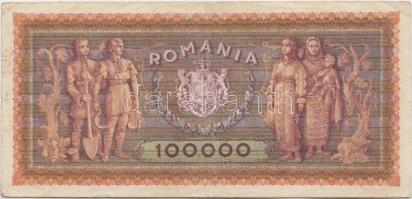 Románia 1947. 100.000L T:III
Romania 1947. 100.000 Lei C:F