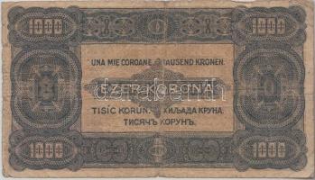1923. 1000K "Magyar Pénzjegynyomda Rt. Budapest" T:III- lyuk